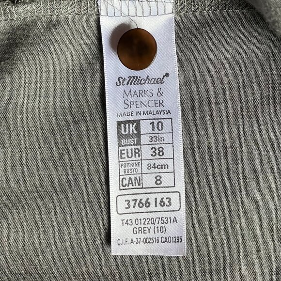 Grey & White Shirt with Fabulous Details - Picture 5 of 6